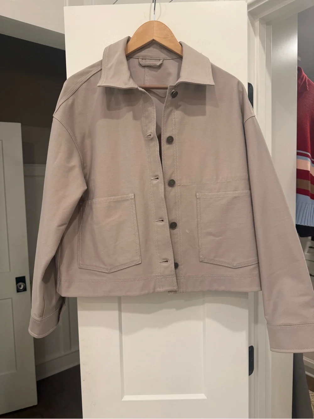 lululemon athletica Taupe Utility Button-Front Jacket